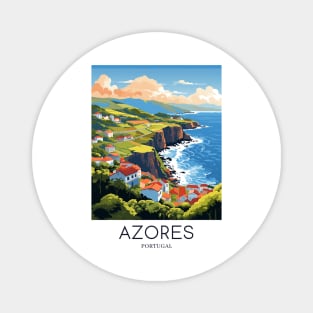 A Pop Art Travel Print of Azores - Portugal Magnet